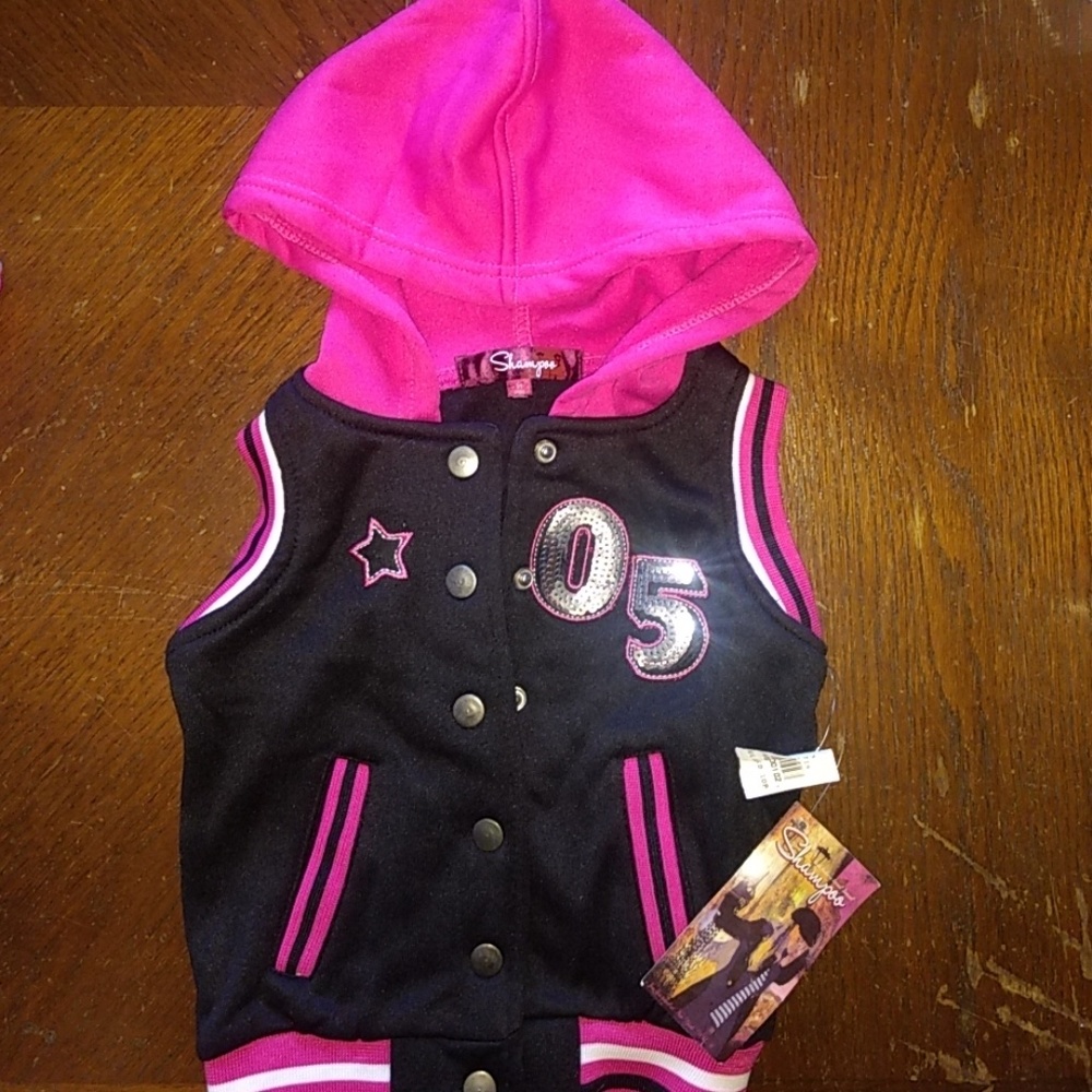 Toddler girls hooded vest